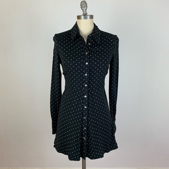 Free People Dresses & Skirts - Free People Polka Dot Shirt Dress